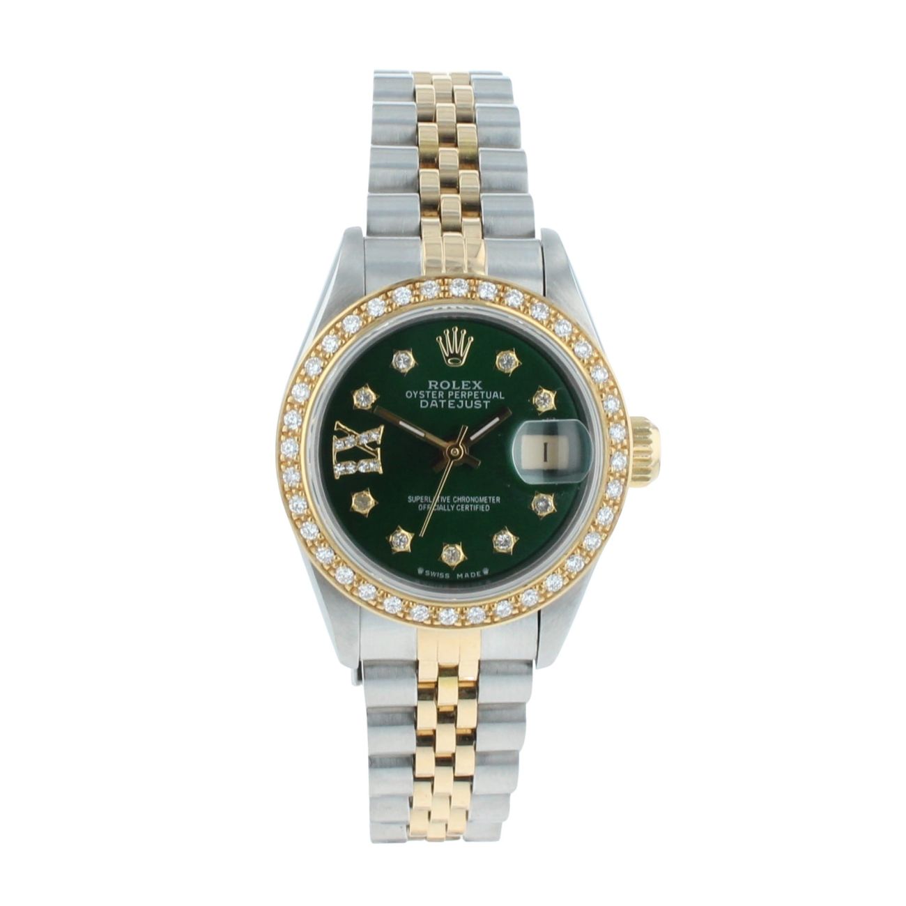 Rolex Custom Datejust Pre Owned Watch Ref 69173