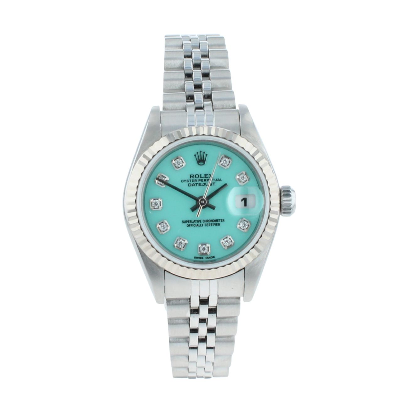 Rolex Custom Datejust Pre Owned Watch Ref 79174