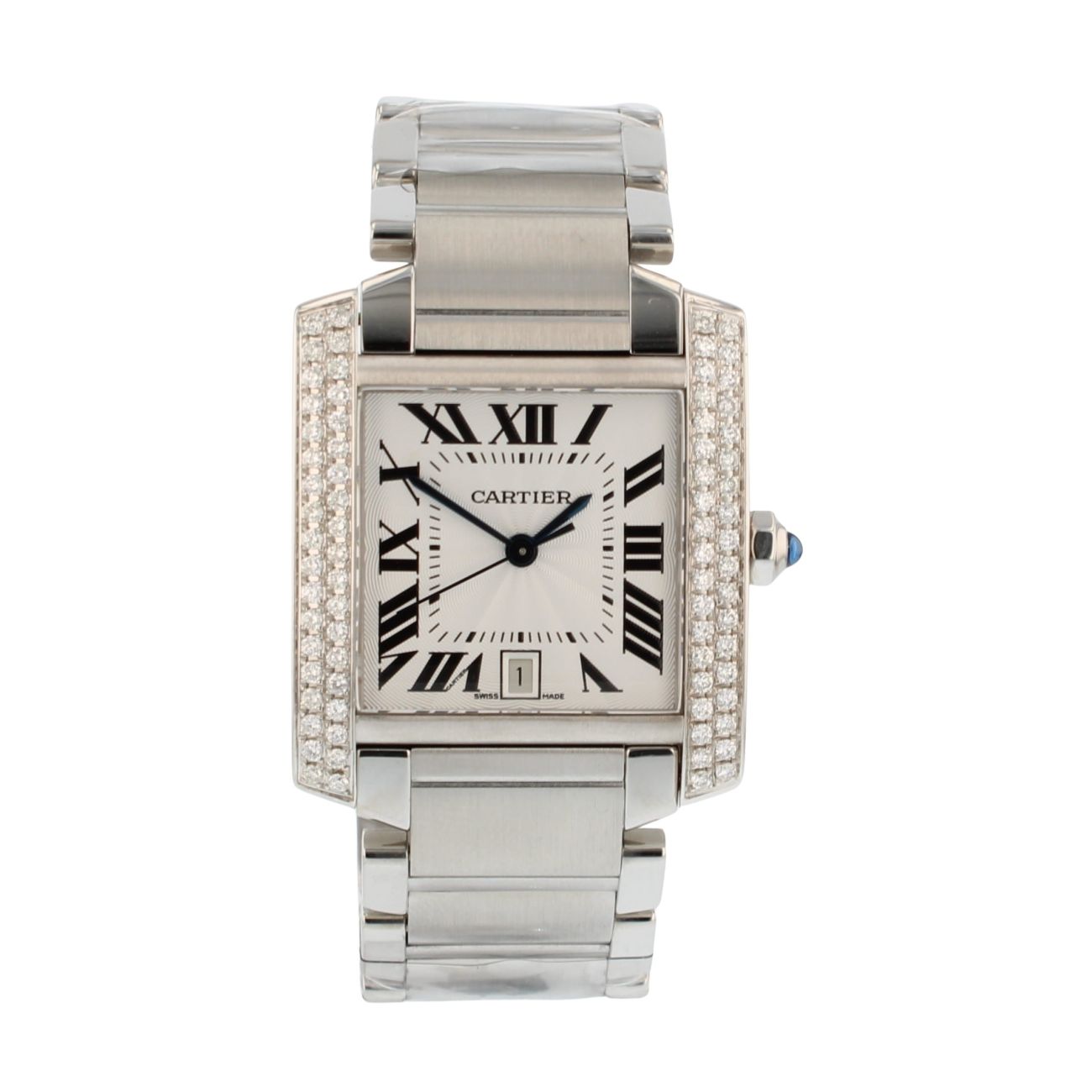 Cartier Custom Tank Francaise Pre Owned Watch Ref 2302