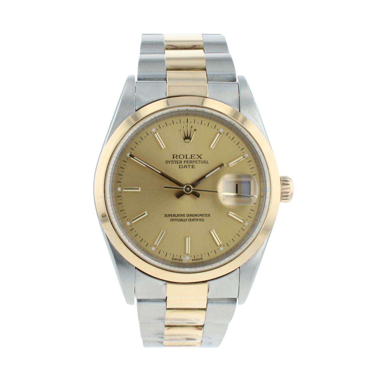 Rolex Oyster Perpetual Date Pre Owned Watch Ref 15203