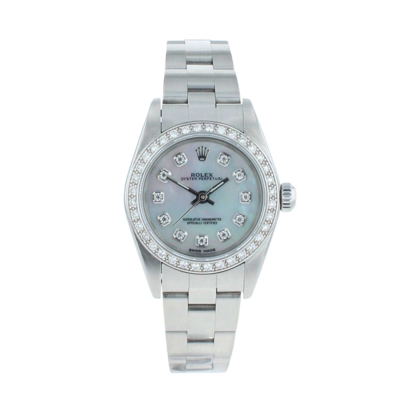 Rolex Custom Oyster Perpetual Pre Owned Watch Ref 76080