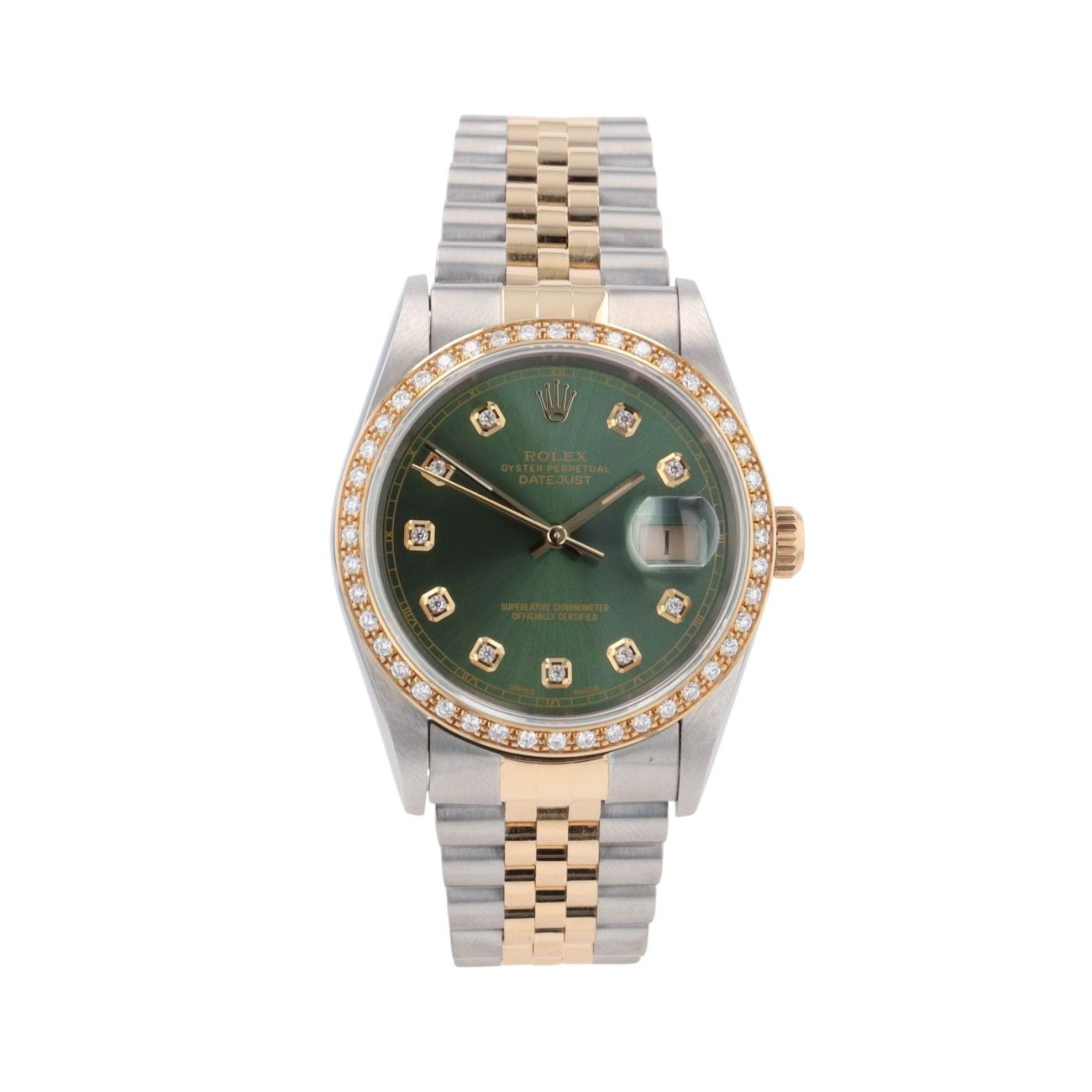 Rolex Custom Datejust Pre Owned Watch Ref 16233