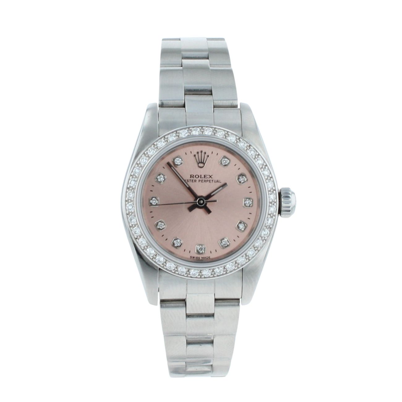 Rolex Custom Oyster Perpetual Pre Owned Watch Ref 76080