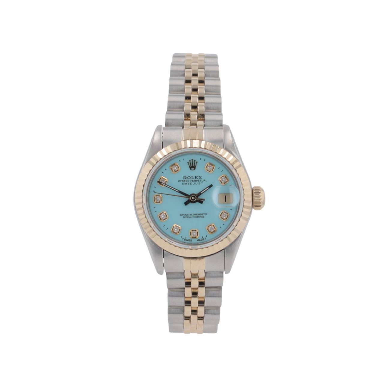 Rolex Custom Datejust Pre Owned Watch Ref 69173