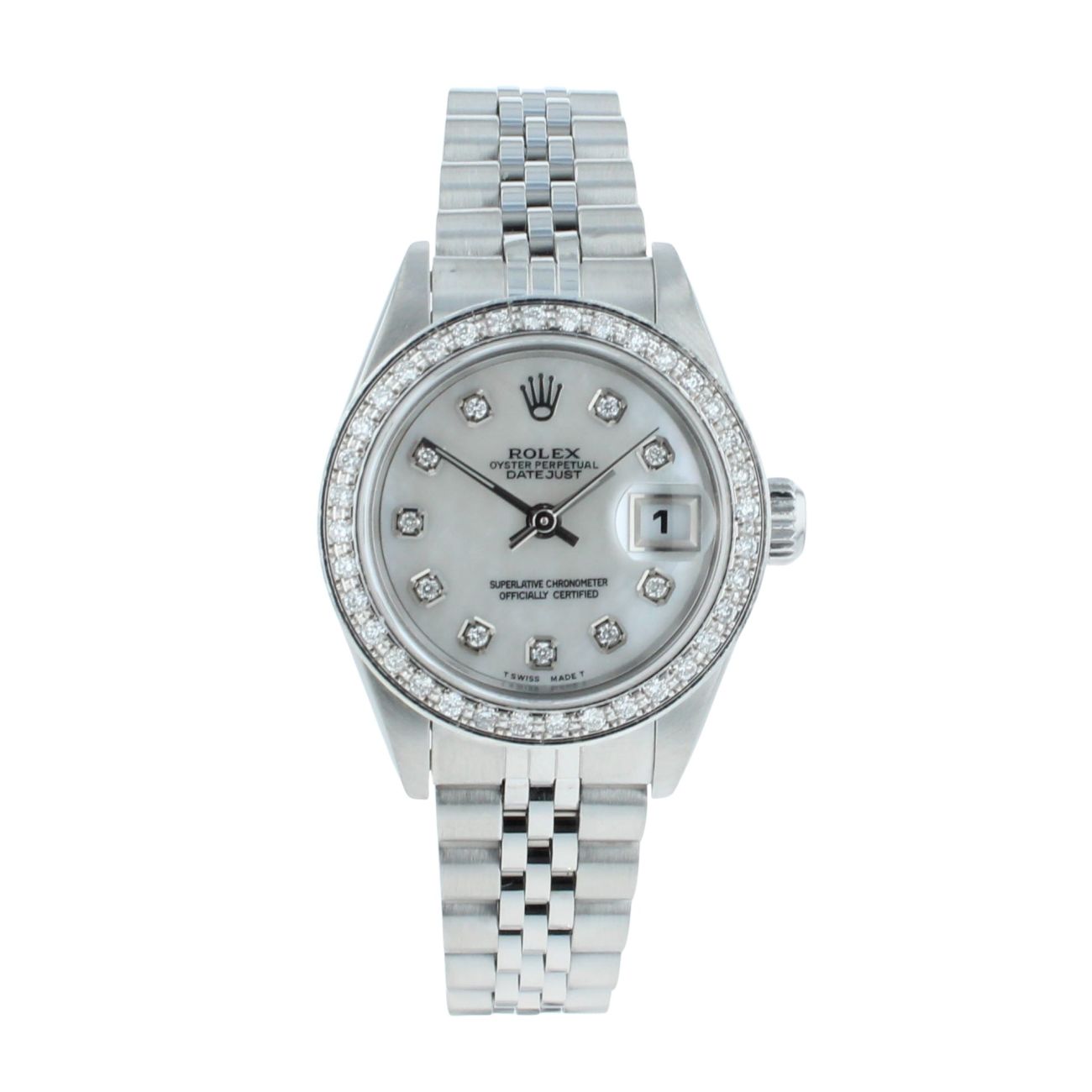 Rolex Custom Oyster Perpetual Date Pre Owned Watch Ref 79240