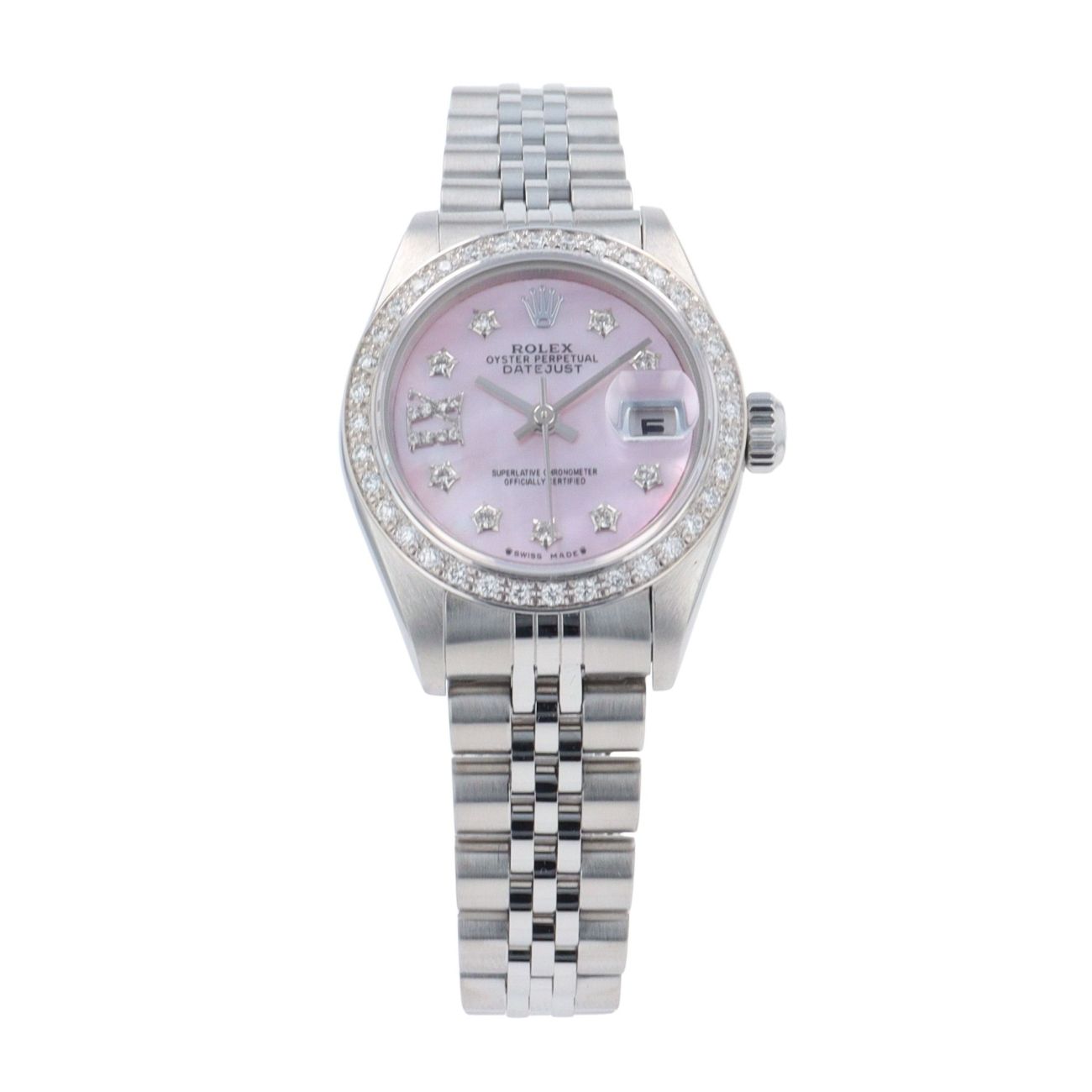 Rolex Custom Oyster Perpetual Date Pre Owned Watch Ref 79160