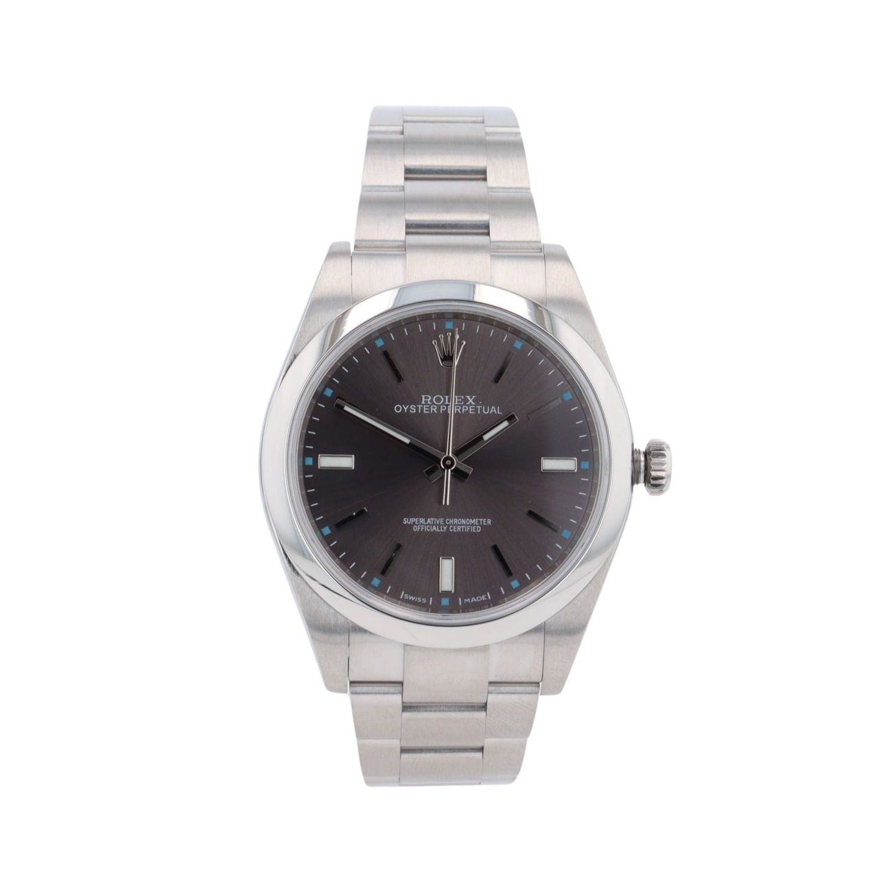Rolex Oyster Perpetual Pre Owned Watch Ref 114300