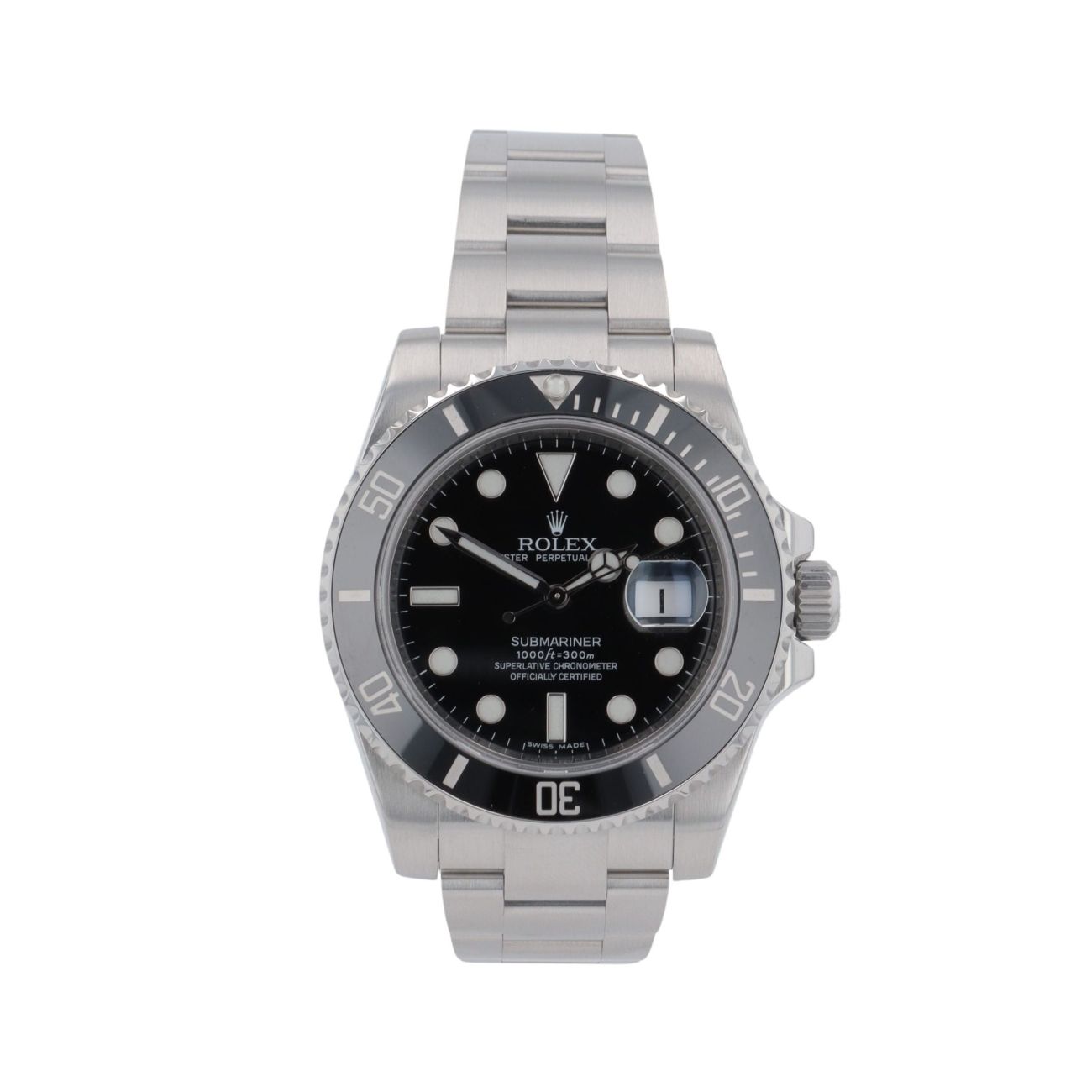 Rolex Submariner Pre Owned Watch Ref 116610LN