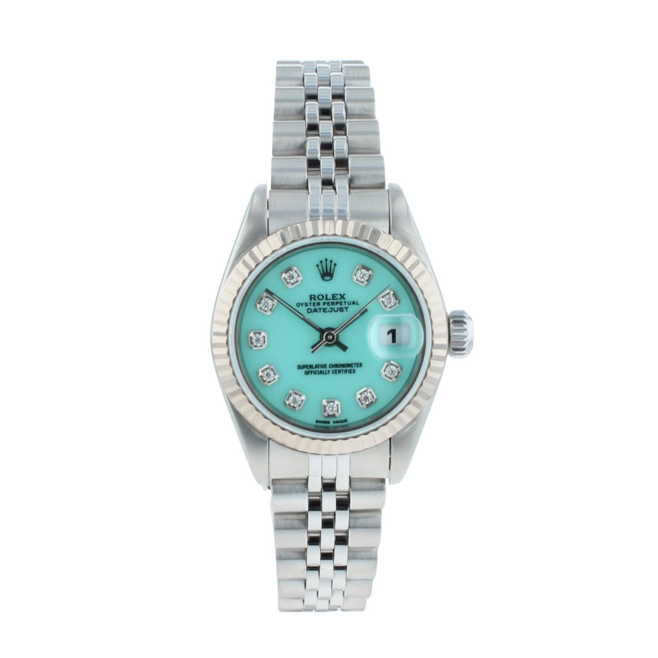 Rolex Custom Datejust Pre Owned Watch Ref 79174