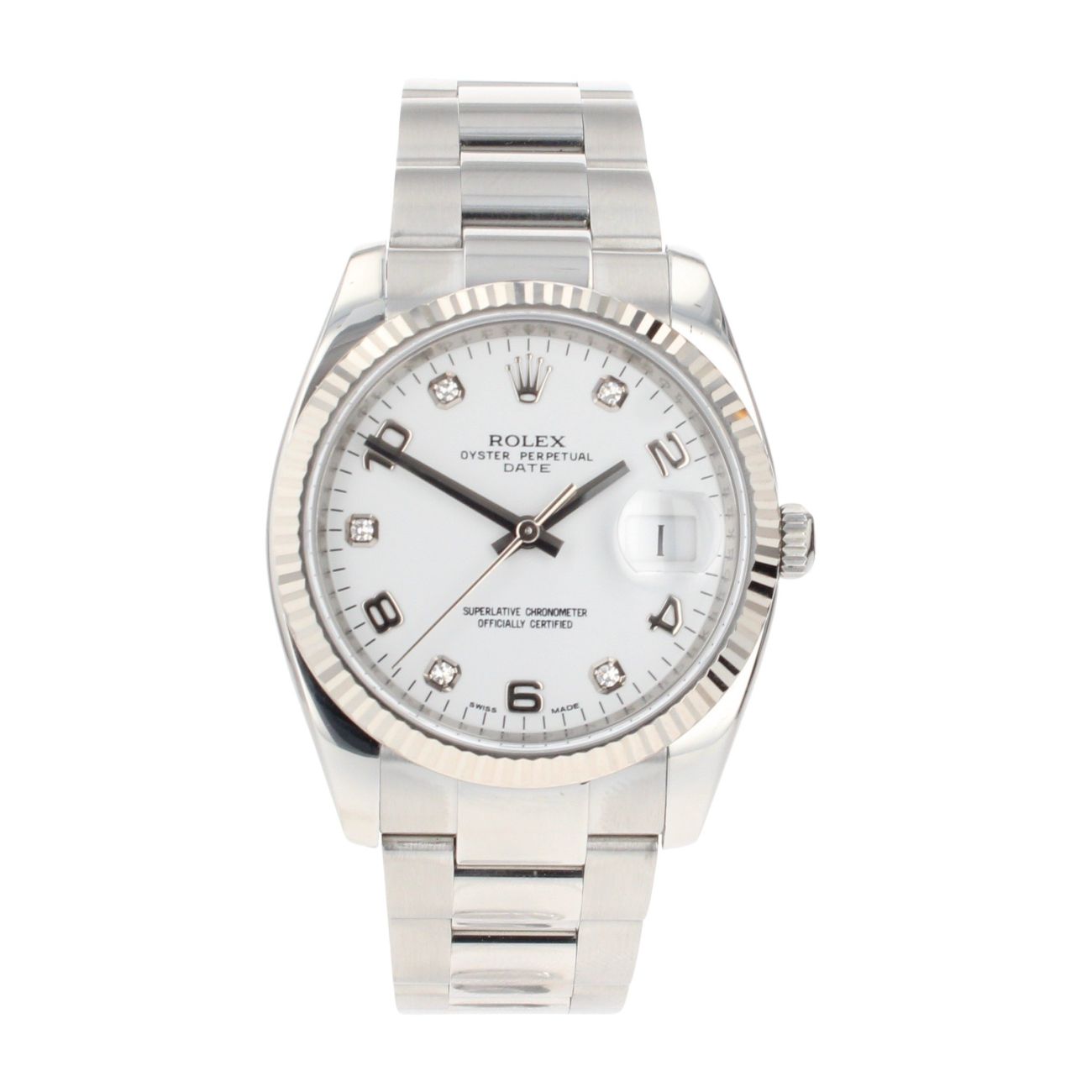 Rolex Oyster Perpetual Date Pre Owned Watch Ref 115234