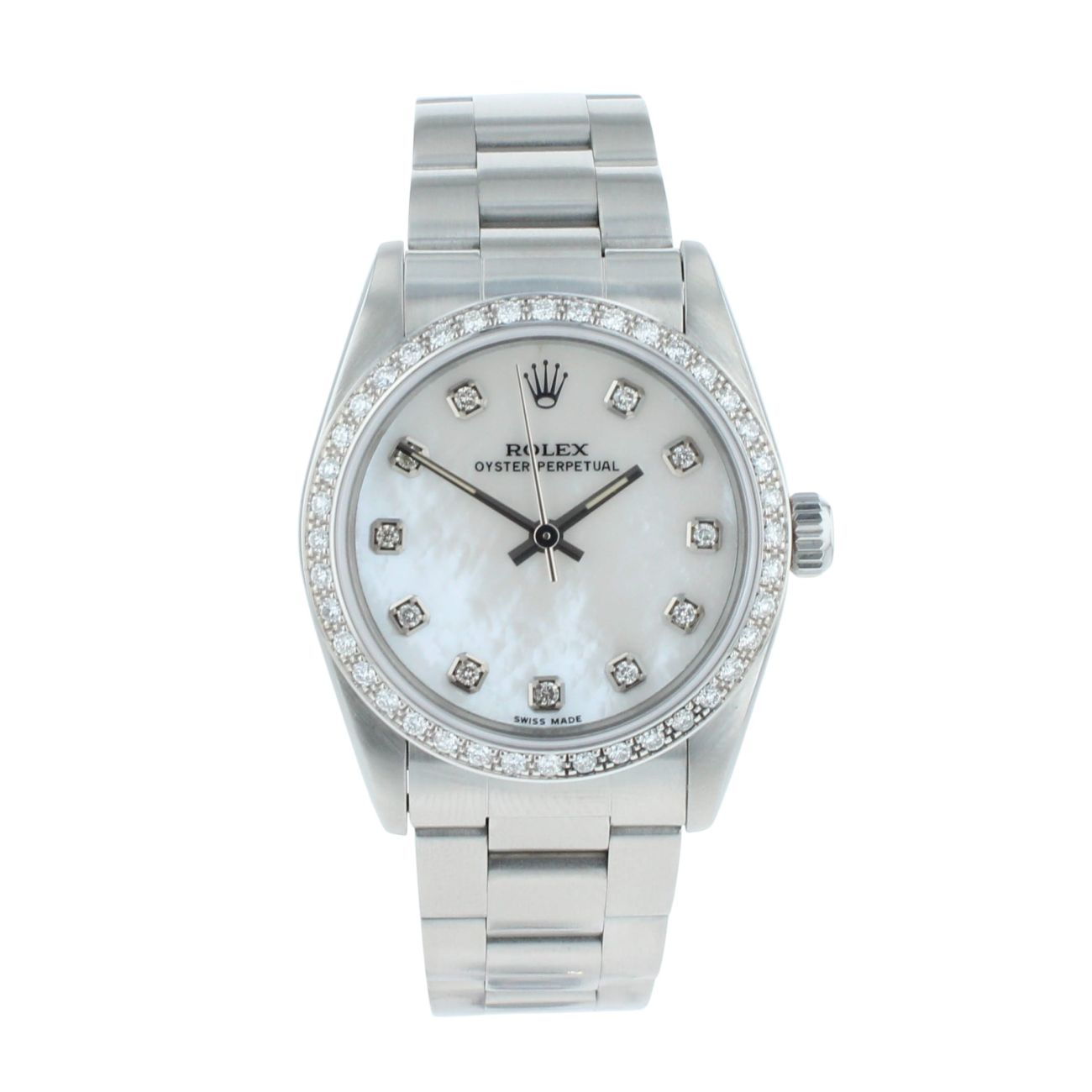 Rolex Custom Oyster Perpetual Pre Owned Watch Ref 67480