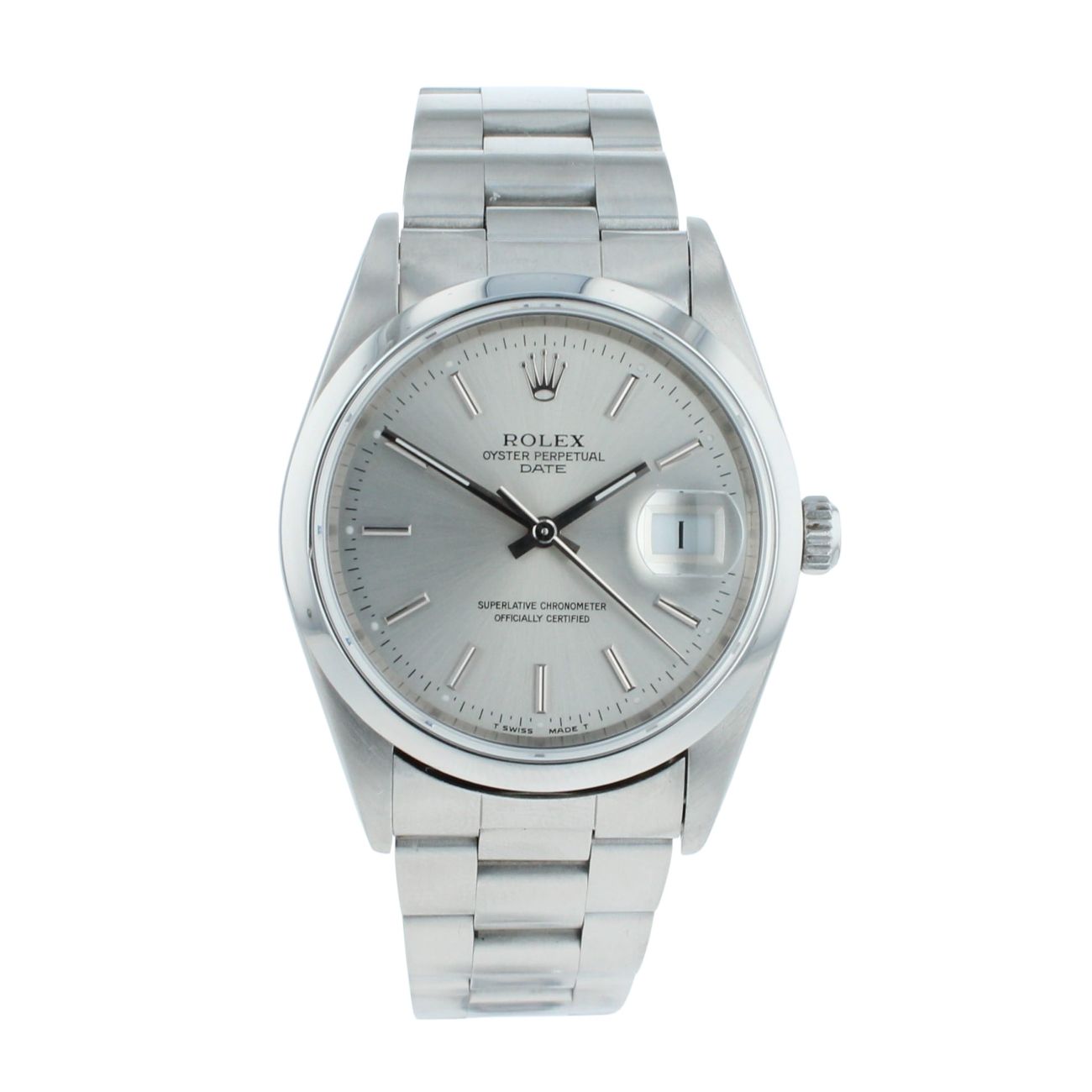Rolex Oyster Perpetual Date Pre Owned Watch Ref 15200