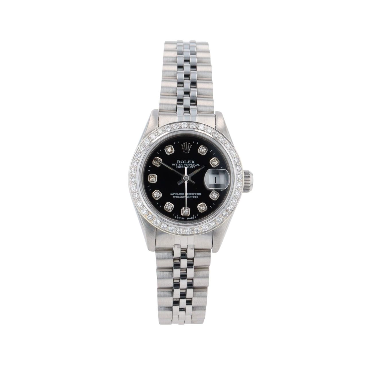 Rolex Custom Datejust Pre Owned Watch Ref 69240