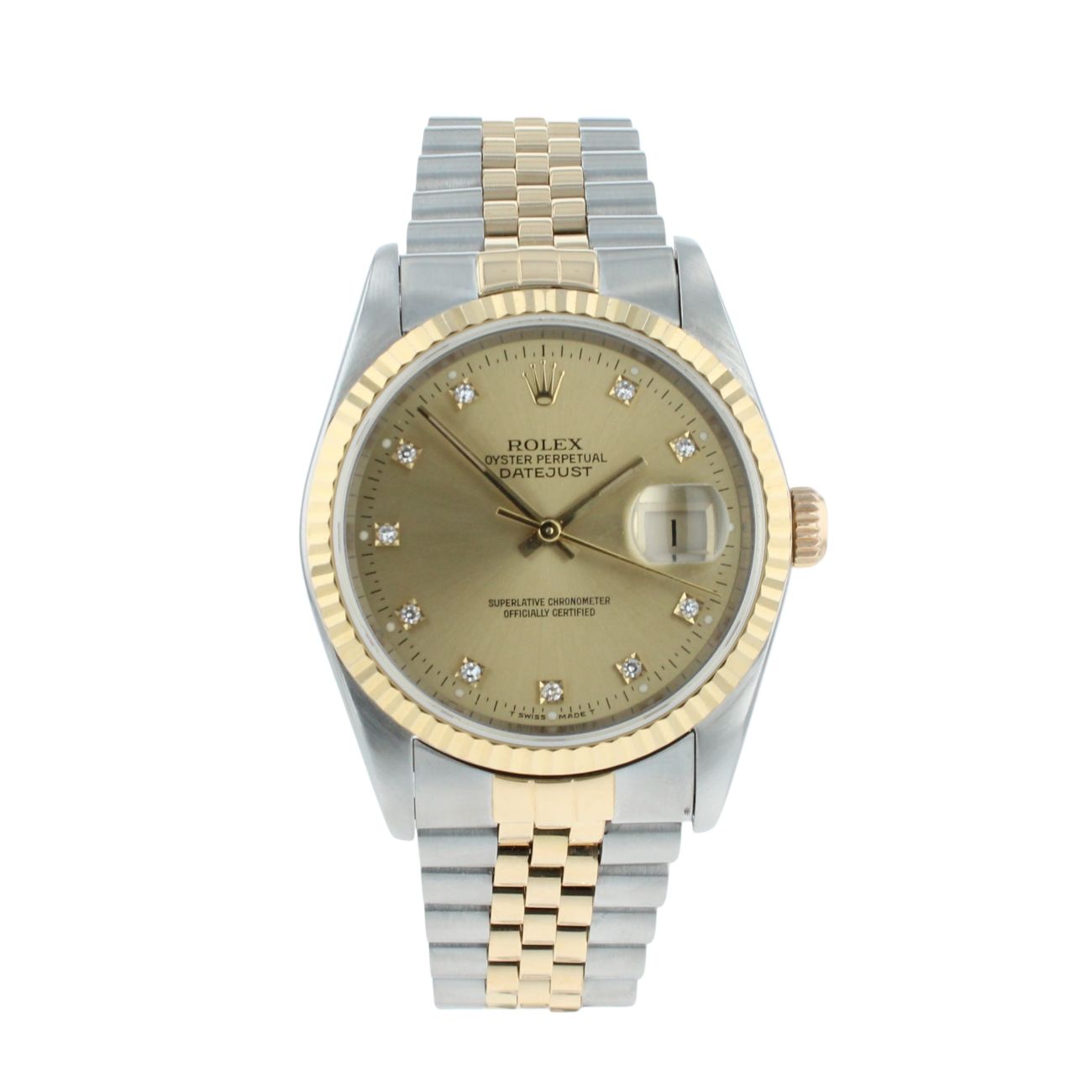 Rolex Datejust Pre Owned Pre Owned Watch Ref 16233