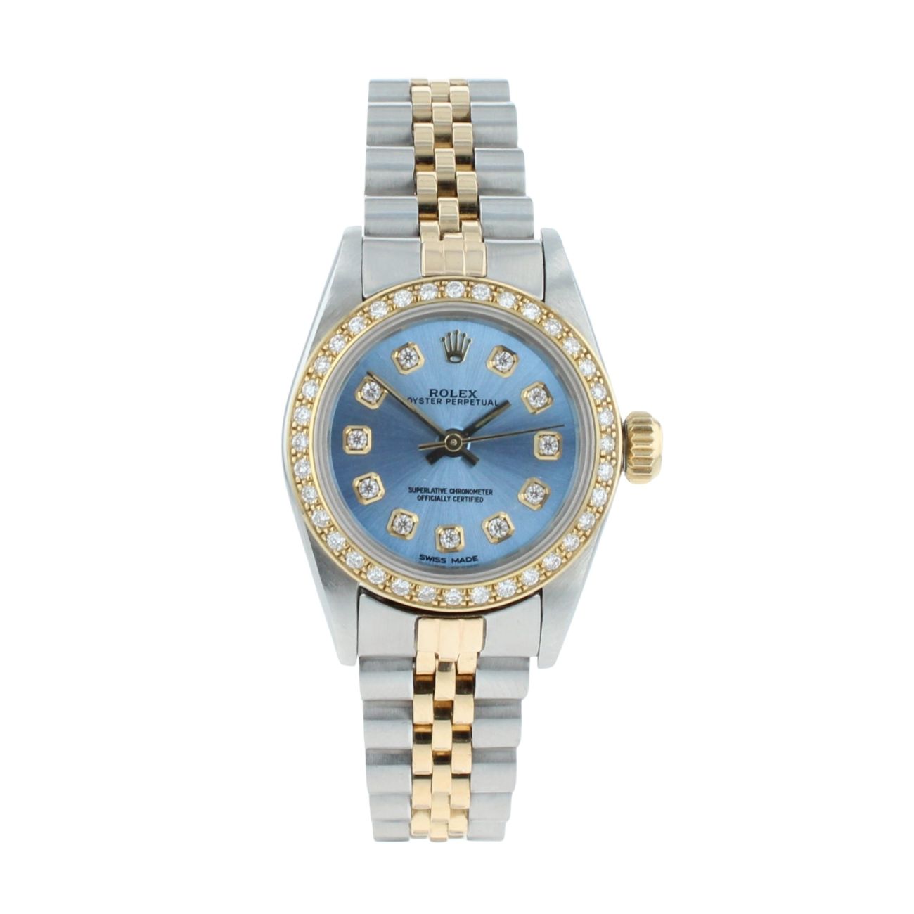 Rolex Custom Oyster Perpetual Pre Owned Watch Ref 67243