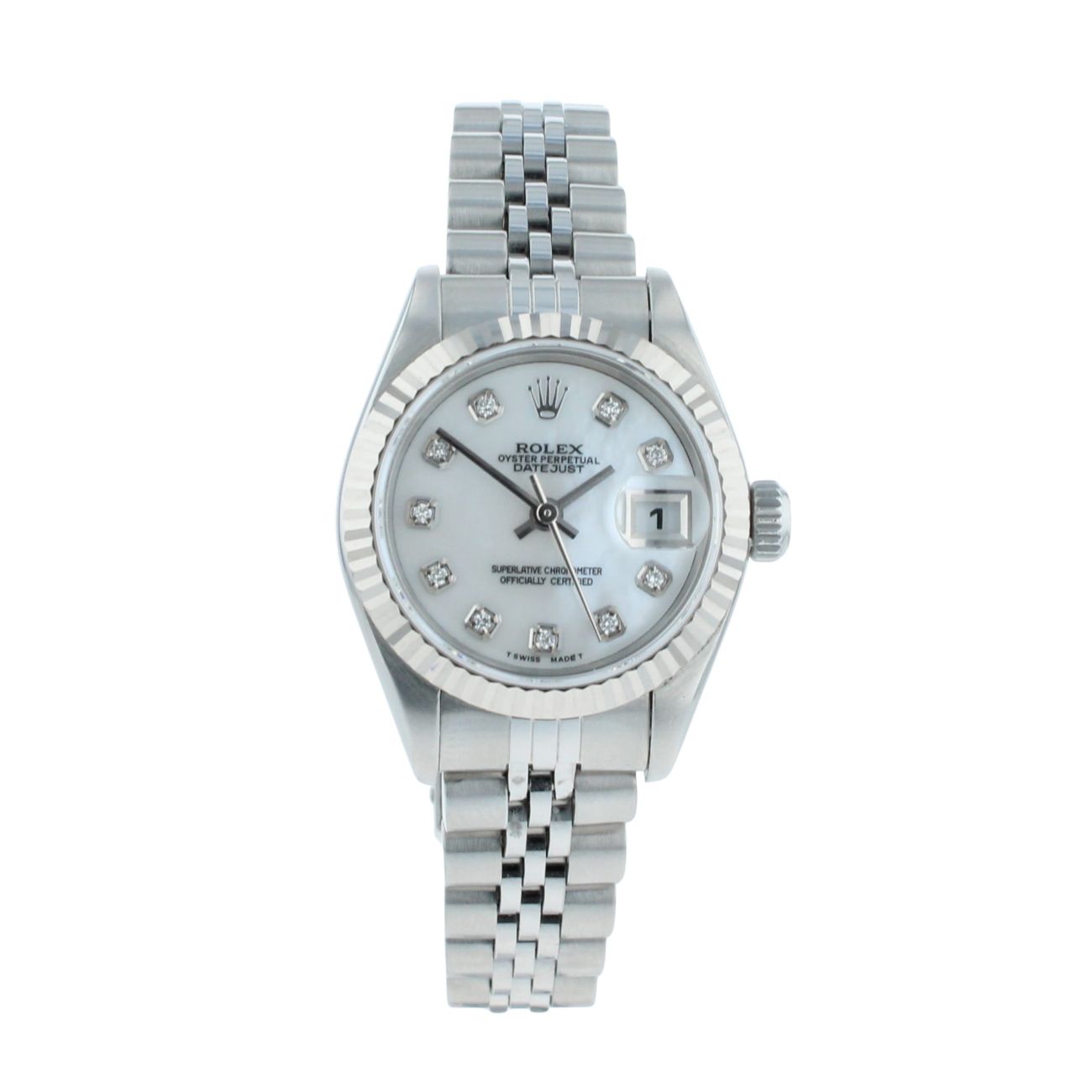 Rolex Custom Datejust Pre Owned Watch Ref 79174