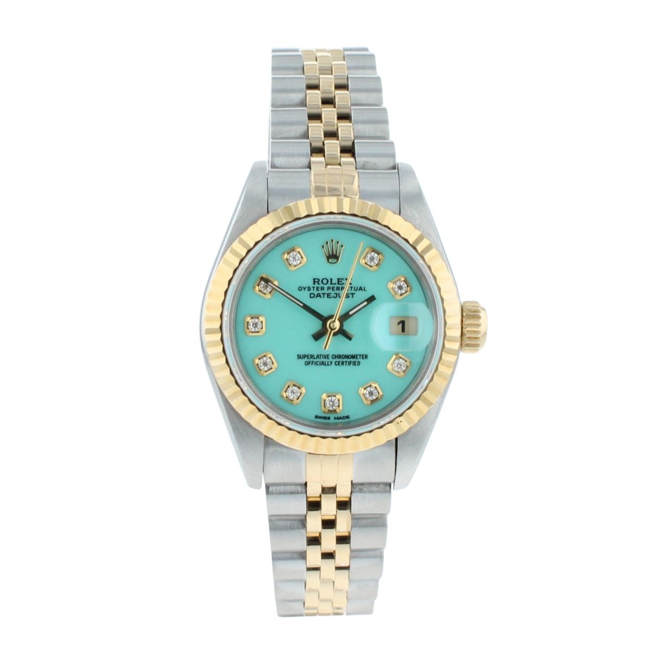 Rolex Custom Datejust Pre Owned Watch Ref 69173