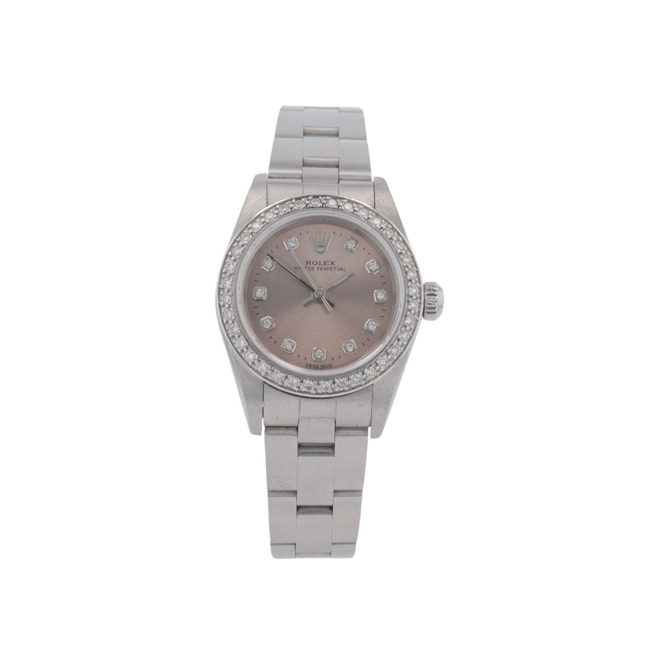Rolex Custom Oyster Perpetual Pre Owned Watch Ref 76080