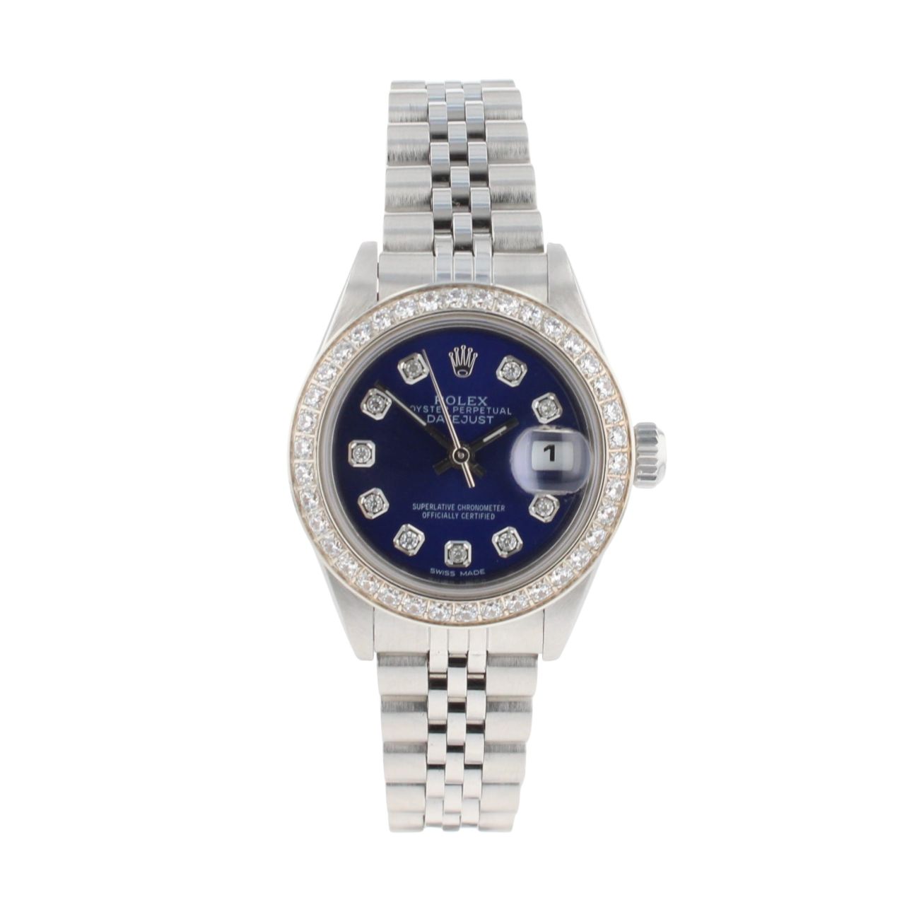 Rolex Custom Datejust Pre Owned Watch Ref 79174