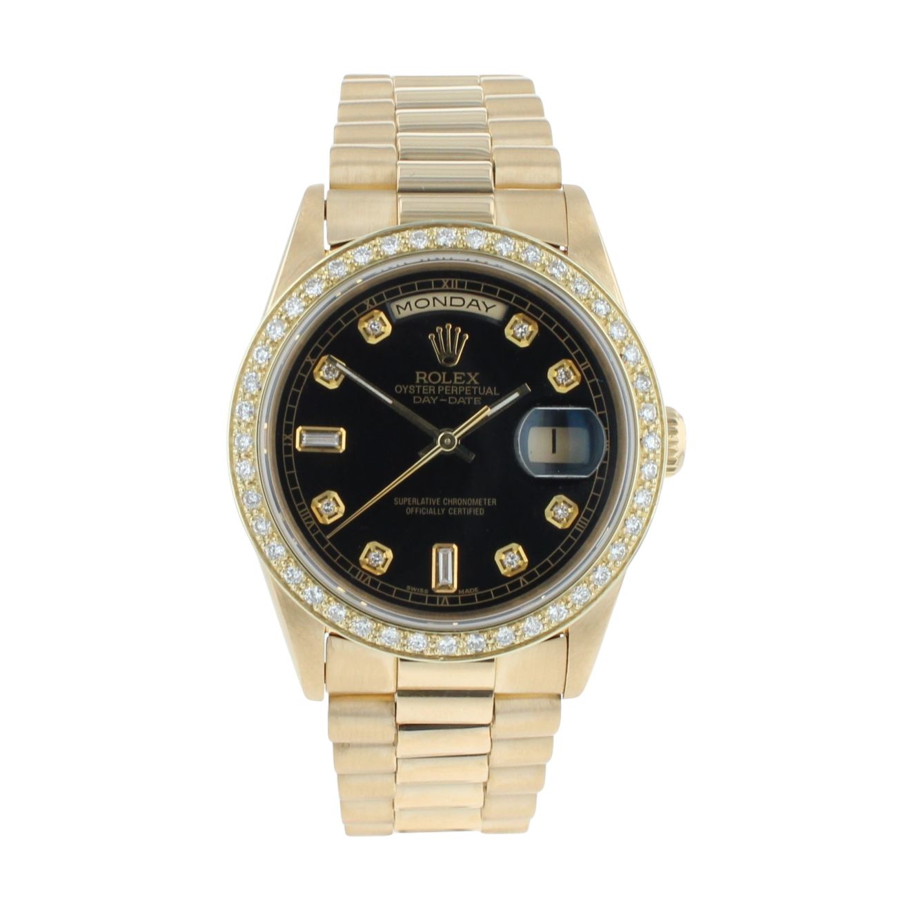 Rolex Custom Day-Date Pre Owned Watch Ref 18238