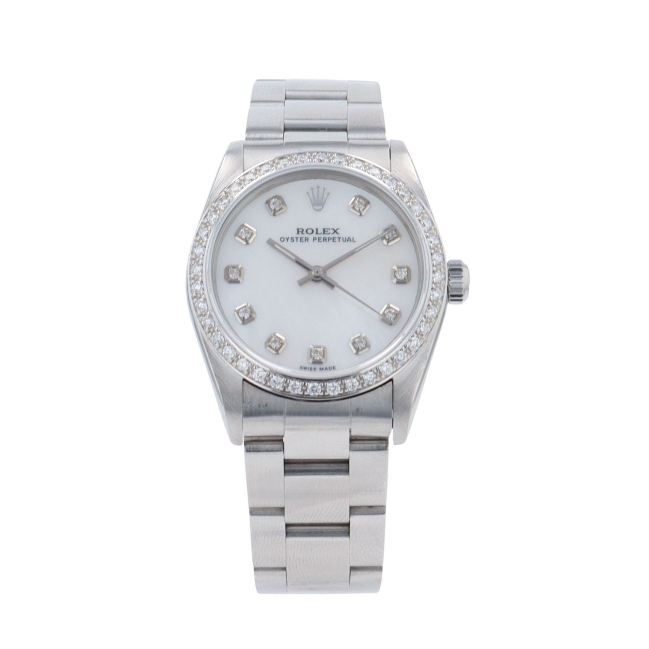 Rolex Custom Oyster Perpetual Pre Owned Watch Ref 77080