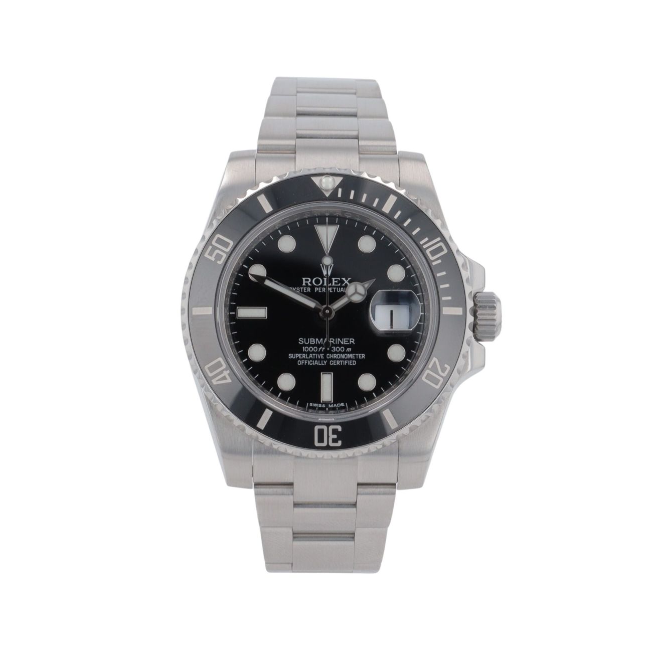 Rolex Submariner Pre Owned Watch Ref 116610LN