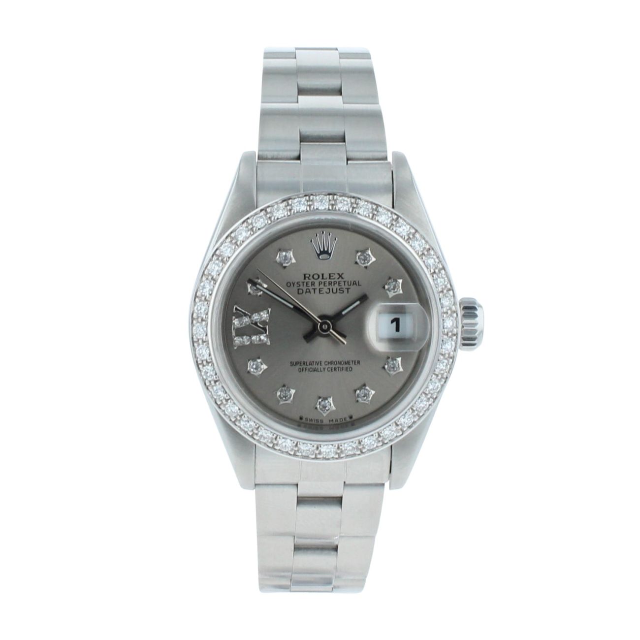 Rolex Custom Oyster Perpetual Date Pre Owned Watch Ref 79160
