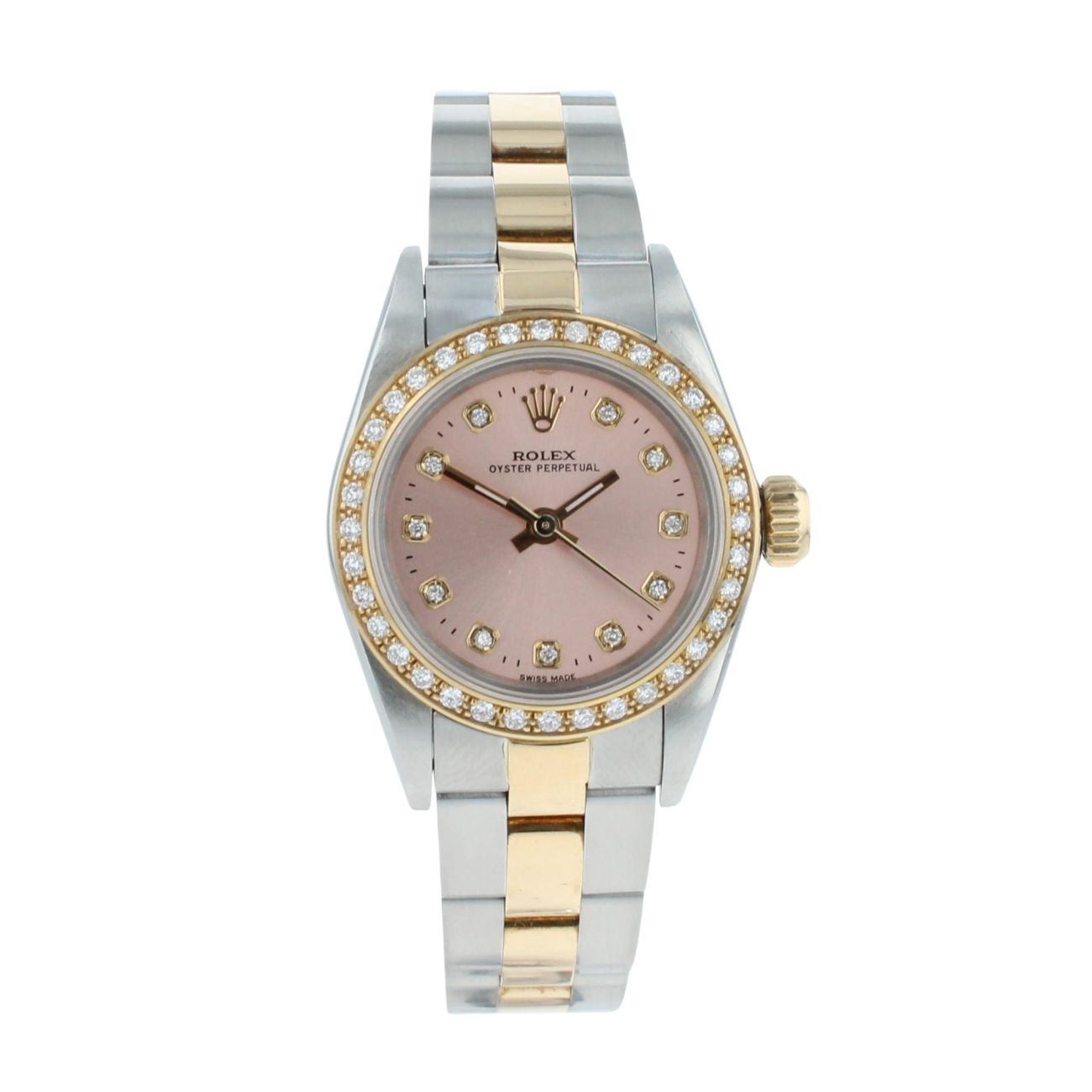 Rolex Custom Oyster Perpetual Pre Owned Watch Ref 67183