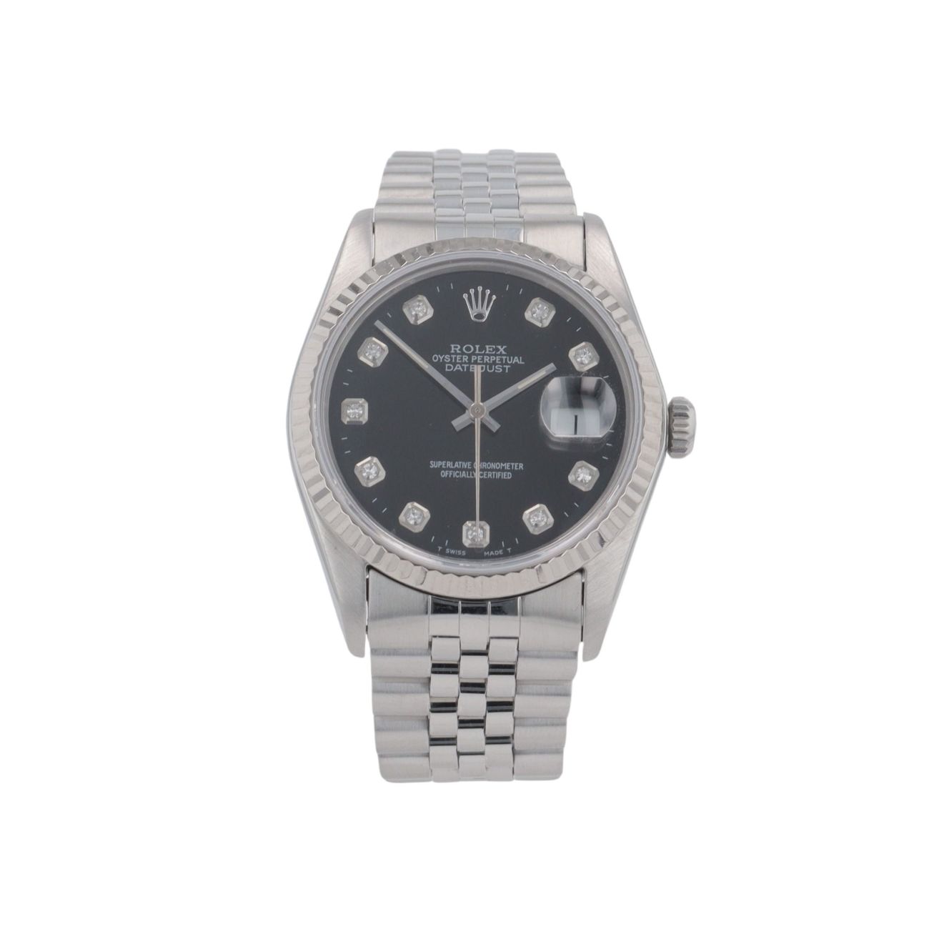 Rolex Custom Datejust Pre Owned Watch Ref 16014
