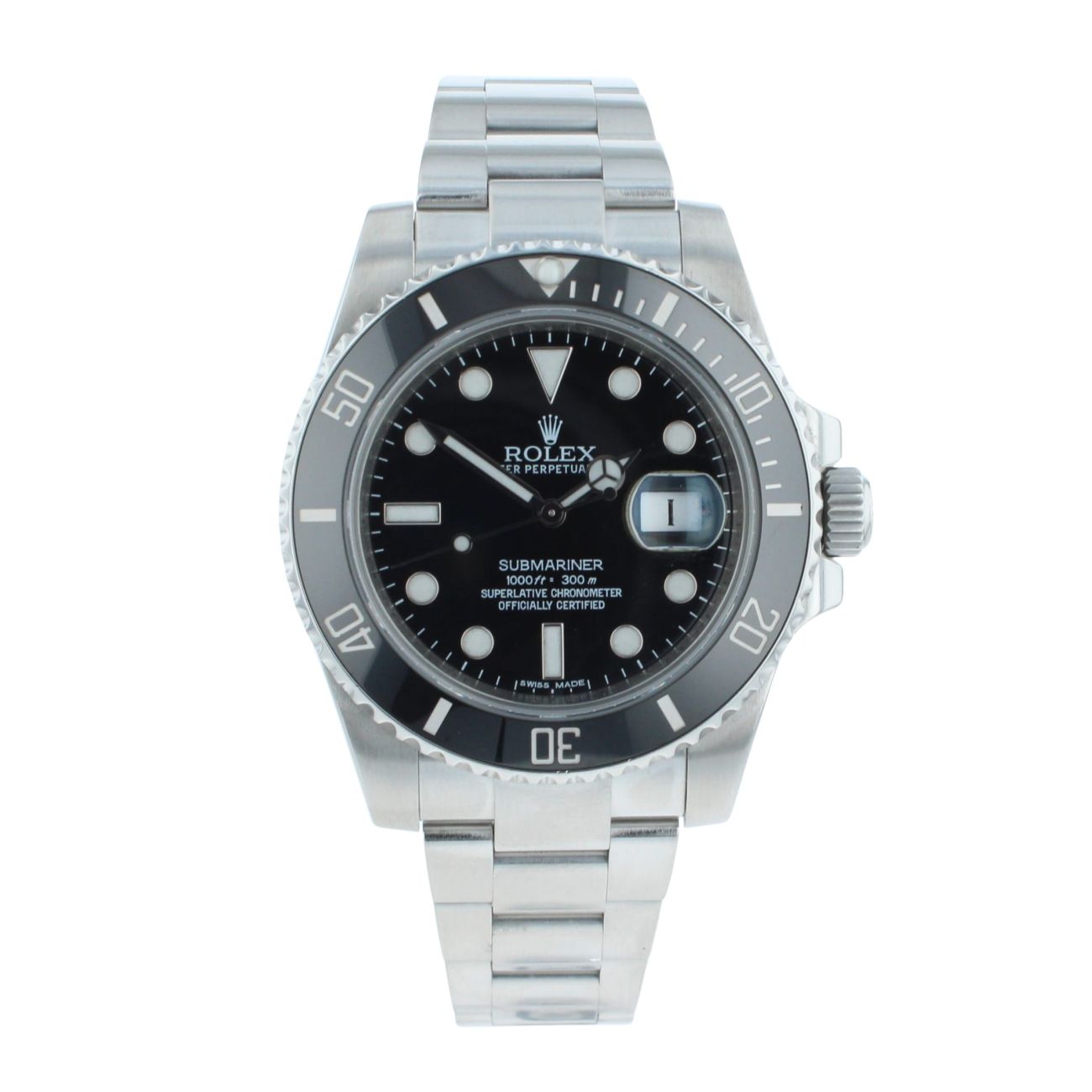 Rolex Submariner Pre Owned Watch Ref 16610LN