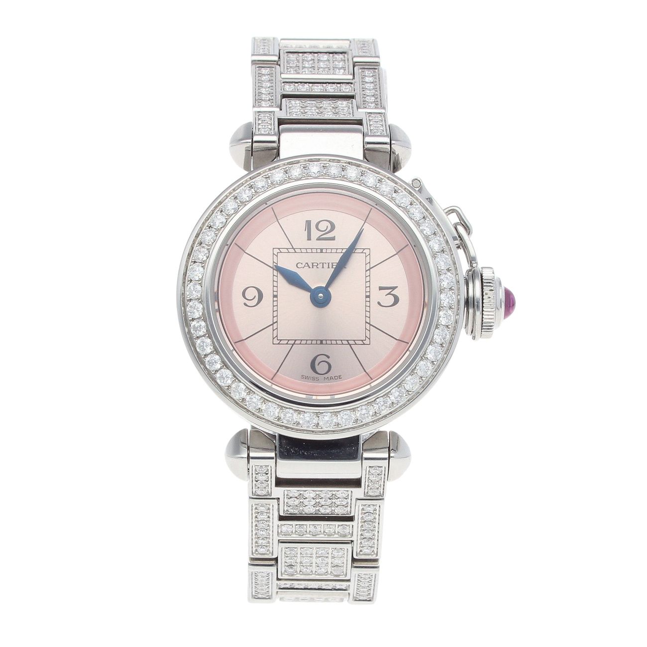 Cartier Custom Pasha Pre Owned Watch Ref 2973