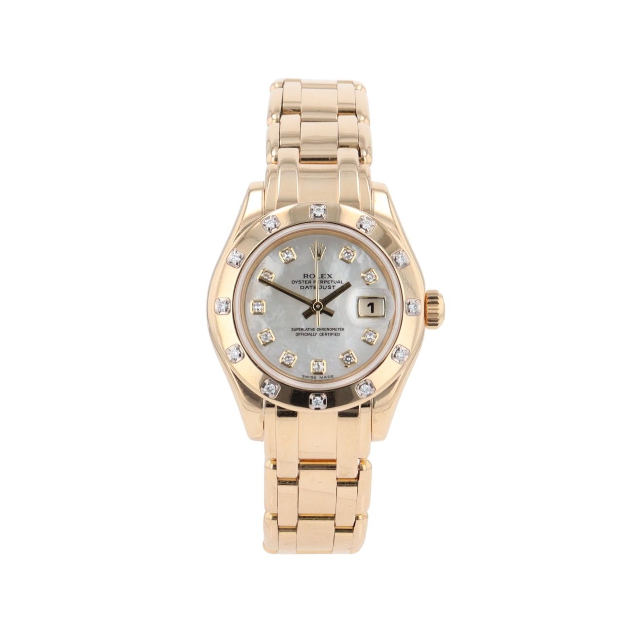 Rolex Datejust Pearlmaster Pre Owned Watch Ref 80318