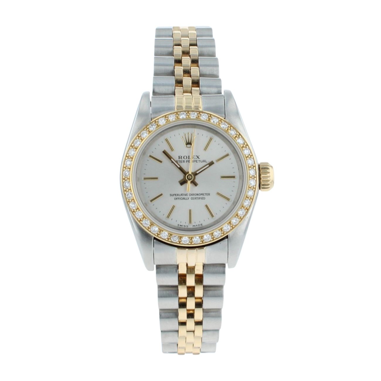 Rolex Custom Oyster Perpetual Pre Owned Watch Ref 67193