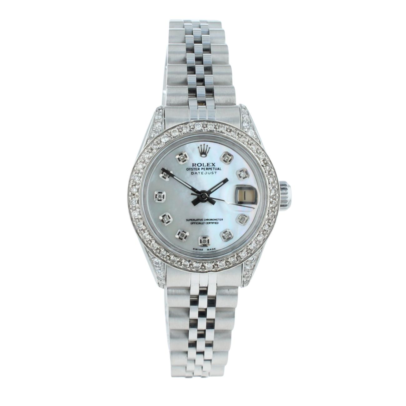 Rolex Custom Datejust Pre Owned Watch Ref 6917