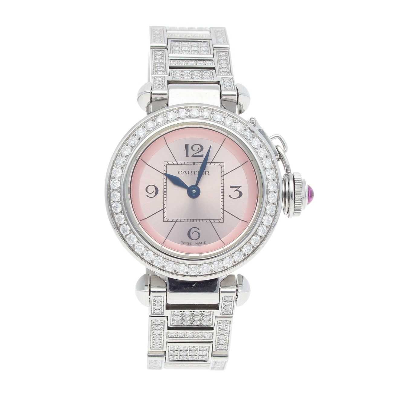 Cartier Custom Pasha Pre Owned Watch Ref 2973