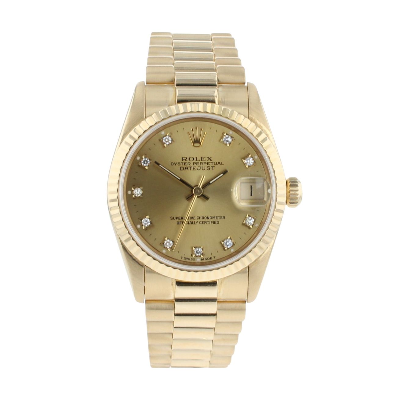 Rolex Datejust Pre Owned Watch Ref 68278