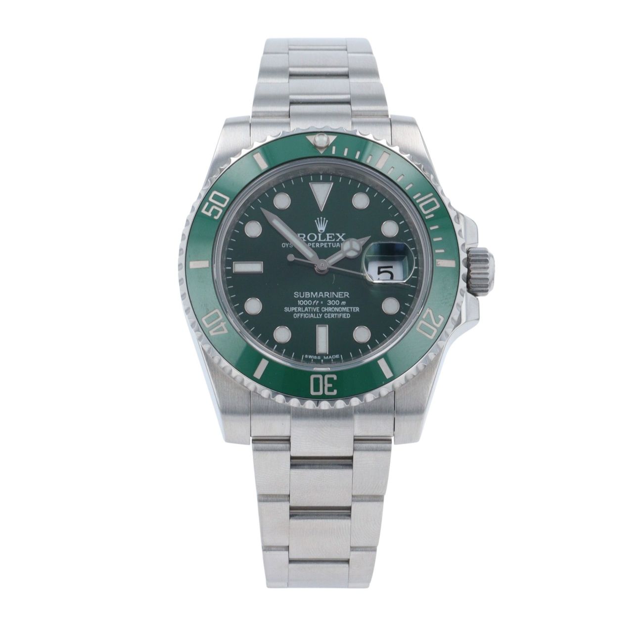 Rolex Submariner 'Hulk' Pre Owned Watch Ref 116610LV