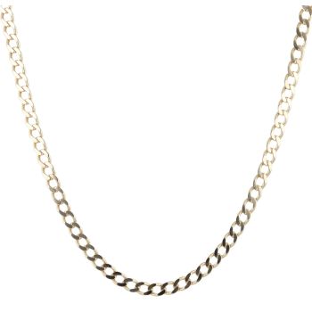 9ct Yellow Gold Curb Chain 22"