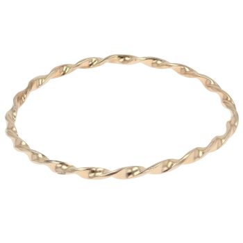 9ct Yellow Gold Twist Bangle