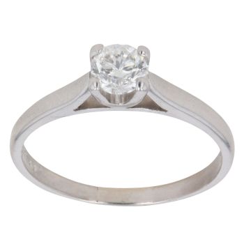 18ct White Gold 0.40ct Brilliant Cut Diamond Solitaire Ring