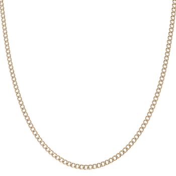 9ct Yellow Gold Curb Chain 22"