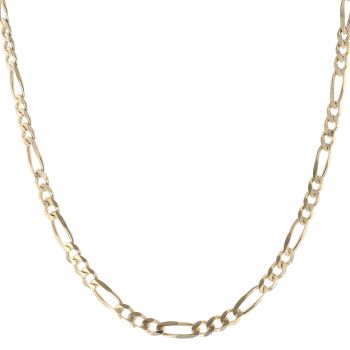 9ct Yellow Gold Figaro Chain 24"