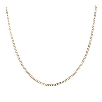 9ct Yellow Gold Curb Chain 18"