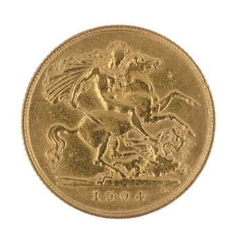 1904 Edward VII Half Sovereign Coin