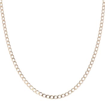 9ct Yellow Gold Curb Chain 20"