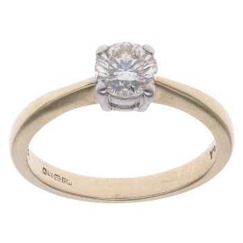 9ct Yellow Gold 0.50ct Brilliant Cut Diamond Solitaire Ring