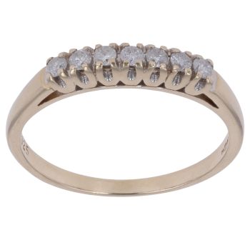 9ct Yellow Gold 0.25ct Brilliant Cut Diamond Eternity Ring