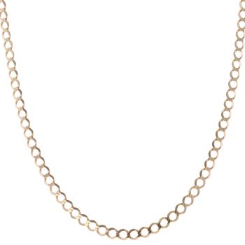 9ct Yellow Gold Curb Chain 22"