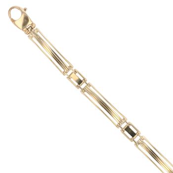 9ct Yellow Gold Fancy Bracelet 7.5"