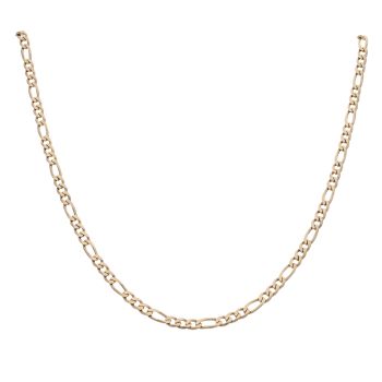 9ct Yellow Gold Figaro Chain 22"